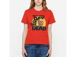 Day Of The Dead Circle Portrait T-shirt Unisex Adults Size:m