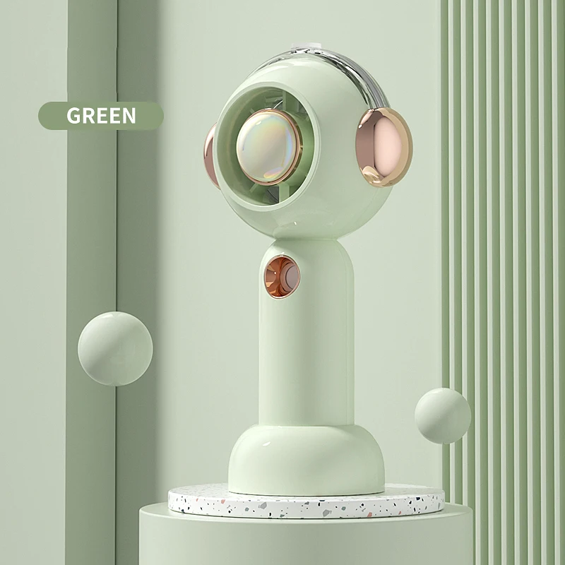 Mini ventilador MDUG rosa criativo com pilhas não incluídas
