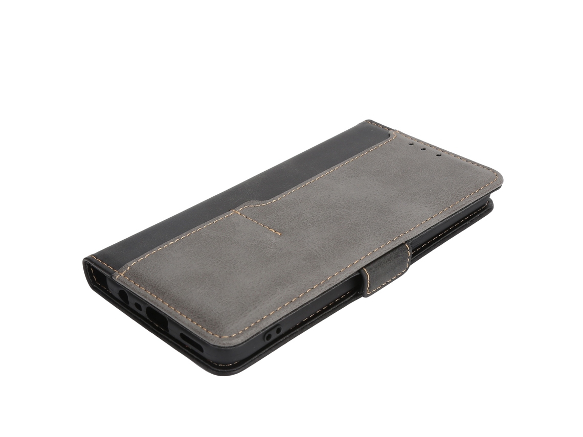 Capa Flip com Fecho Magnético de Couro Pu para Oppo F17 Proteção e Armazenamento