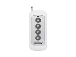 Controle remoto para 433 MHz sem código de aprendizagem Fios, módulo EV1527 com antena ABCD, controle de 4 botões, alcance de 1000 m, abridor de portas.