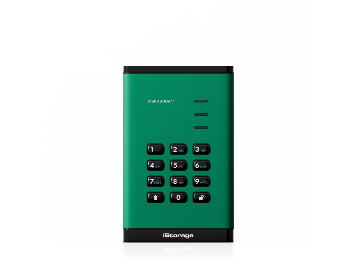 Diskashur3 SSD 2 TB USB Tipo A / USB Tipo C 3.2 Gen 1 Verde Istorage (3.1 Gen 1)