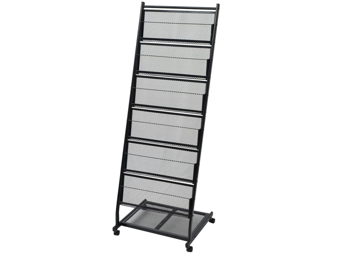 Porta-revistas A4 preto 47,5 x 43 x 133 cm DKD HOME DECOR