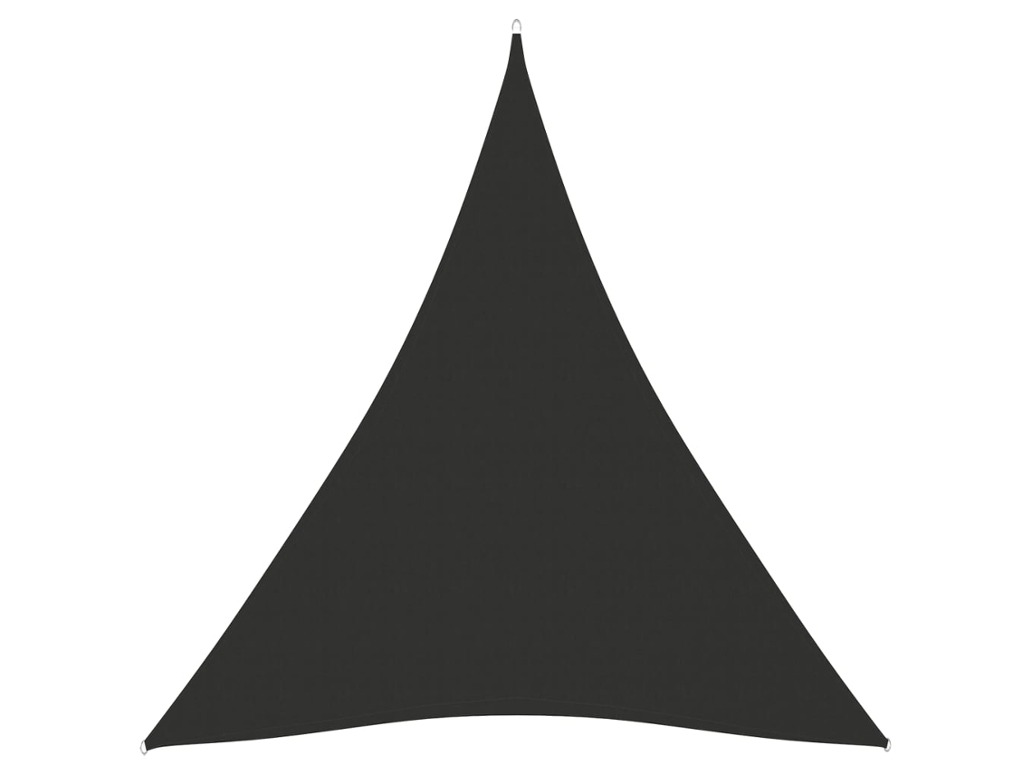 Vidaxl Para-sol Estilo Vela Tecido Oxford Triangular 5x7x7 M Antracite