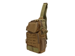 Mochila Torácica Outdoor Multifuncional Impermeável Khaki