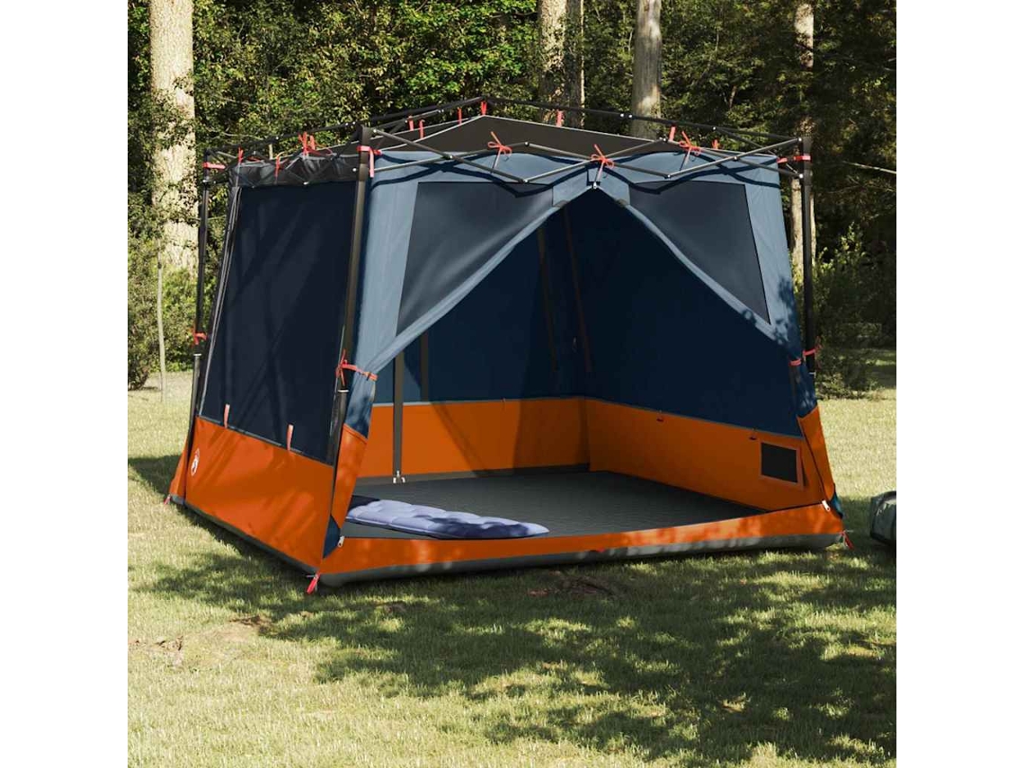 Vidaxl Tenda Interior Cinza E Laranja 291 X 291 X 240 Cm Tafetá