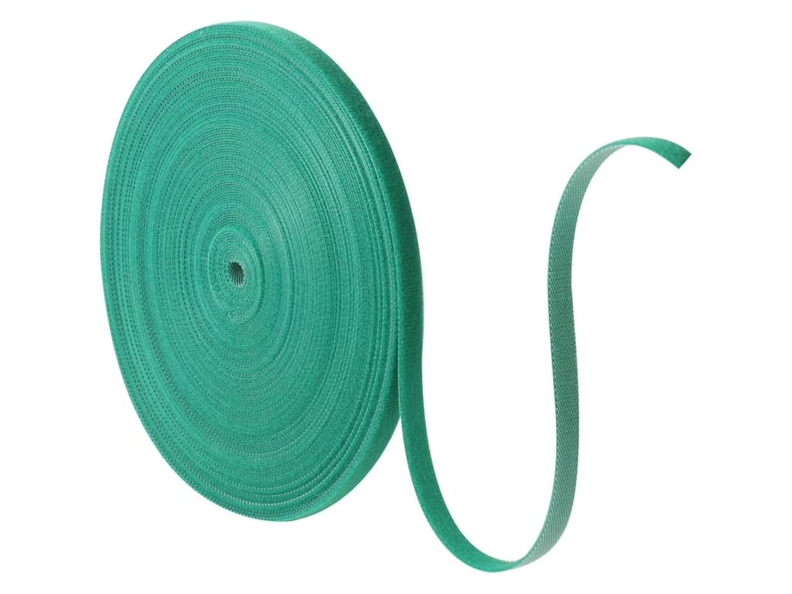 Laços Para Plantas Jardim 25m X 10mm Reutilizáveis Ajustáveis Verdes À Prova De Água Para Tomate E Plantas Trepadeiras