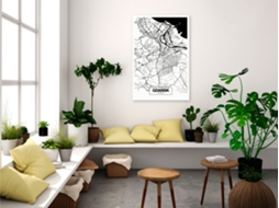 Quadro ARTGEIST City Plan: Gdansk (1 Part) Vertical (80x120)