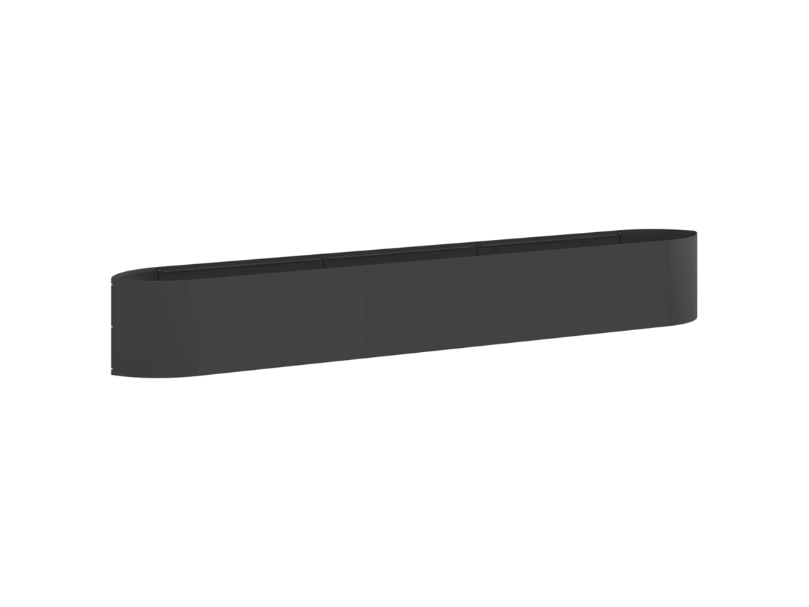 Vidaxl Cama De Jardim Elevada Preto 300 X 40 X 40 Cm Aço