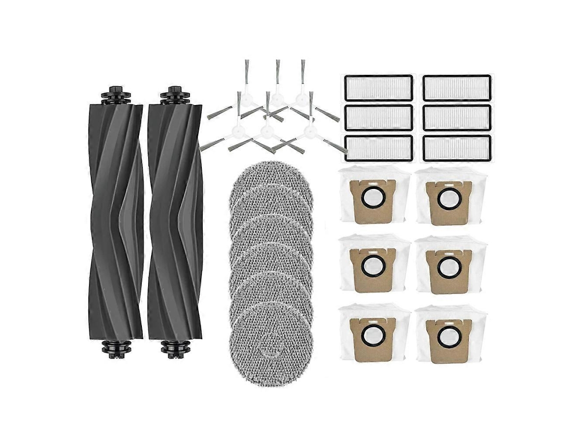 Acessórios De Reposição Para Aspirador Robô L20 Ultra / L30 Ultra / X20 Pro: Escova Lateral Principal, Filtro Hepa, Pano De Limpeza, Saco Para_ptg