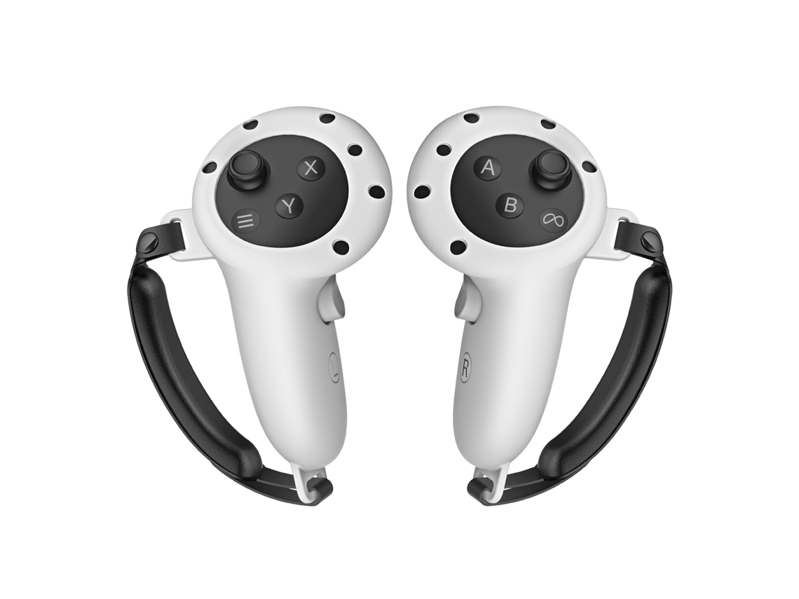 Capa para Controle de Jogo Meta Quest 3, Silicone Anticolisão BRILVIBERA (cinza)