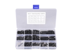 Conjunto De 320 Peças Espaçadores Nylon Com Parafusos E Porcas Roscados Para Pilares, Espaçadores Para Placas De Base