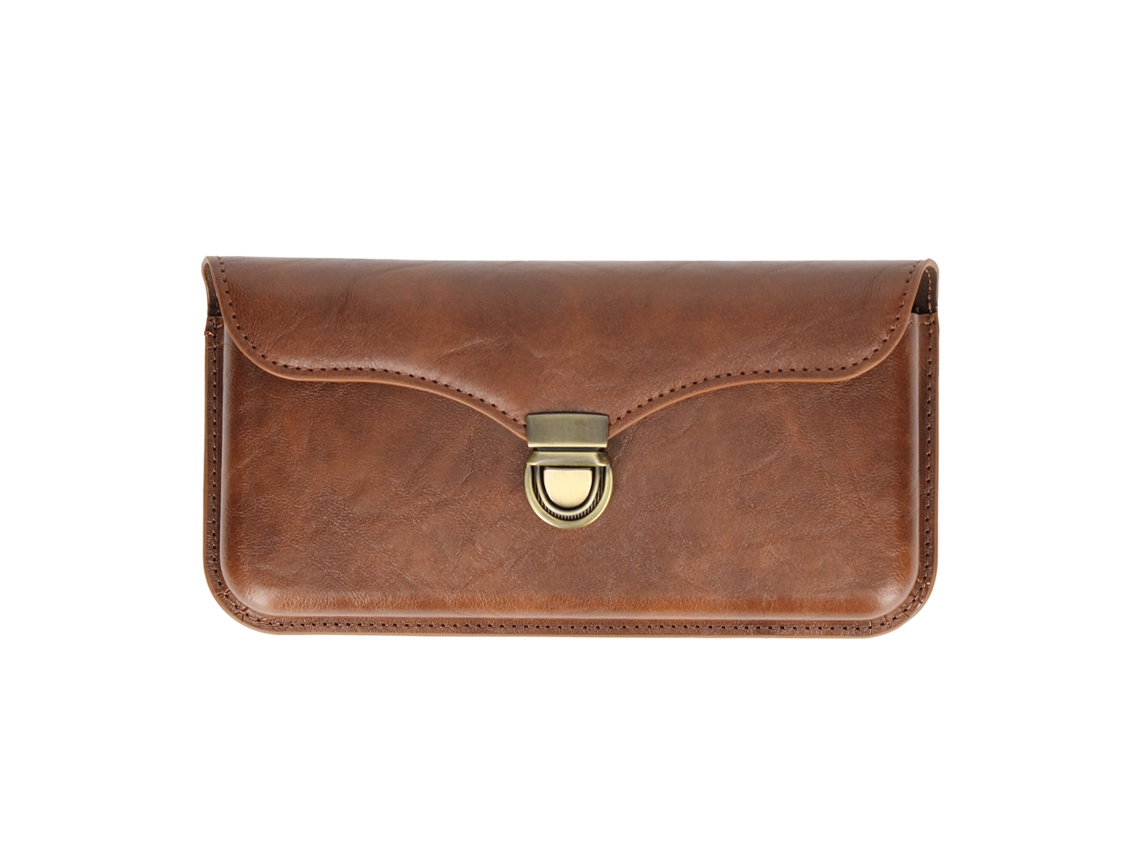 Capa Cinto Horizontal Smartphones para Universal Universal AVIZAR Pele Castanho