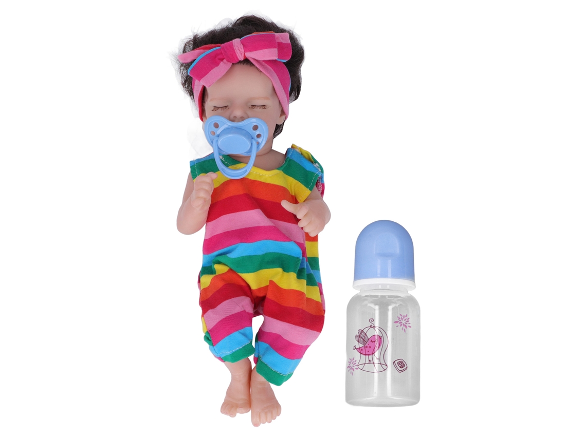 Mali boneca Reborn Menina Recém nascida 12 Polegadas Silicone Realista com Membros Móveis Lavável