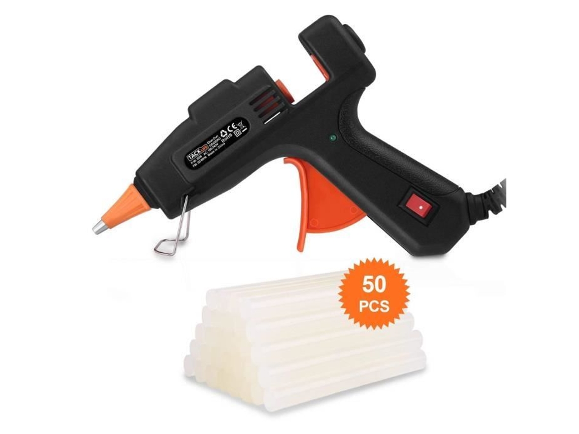 Mini Pistola De Cola Quente, Tacklife 20 W / 50 Pcs Sticks, Pistola De Cola De Aquecimento Rápido Changm