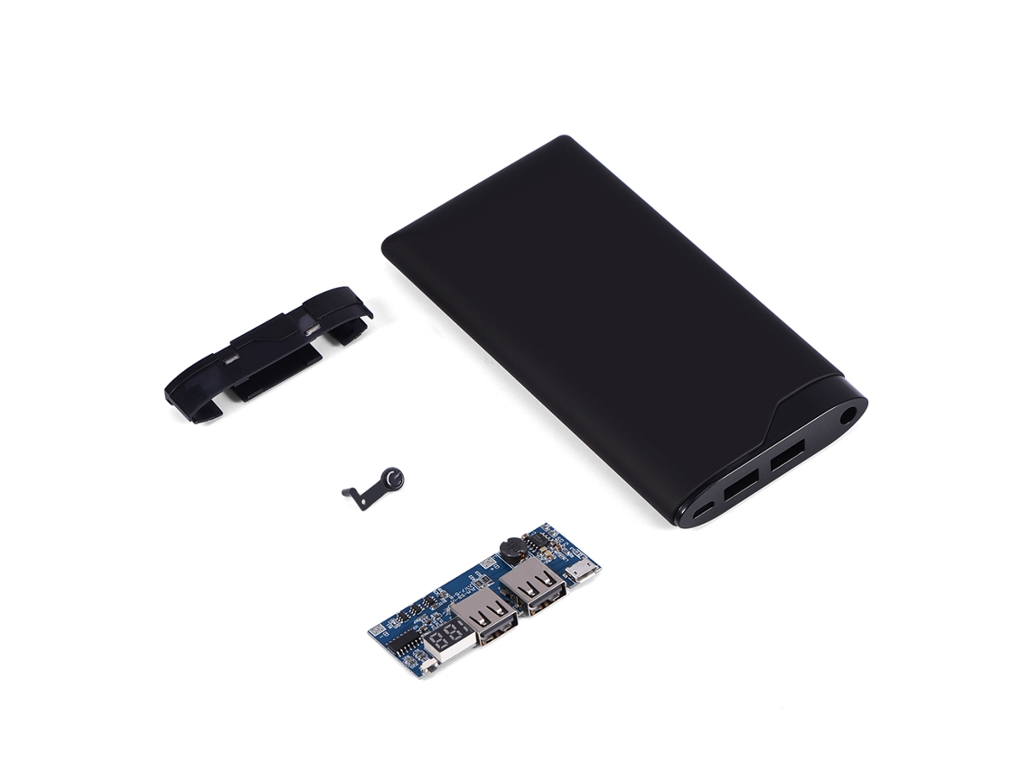 Kit de carcaça para power bank, alta capacidade, carregamento rápido