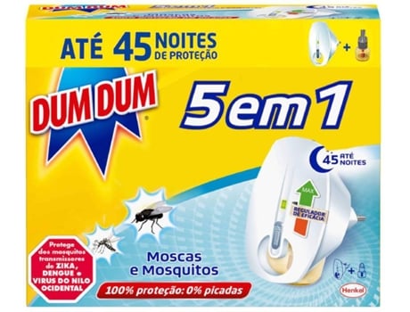 Inseticida Elétrico Moscas e Mosquitos DUM DUM 45 noites