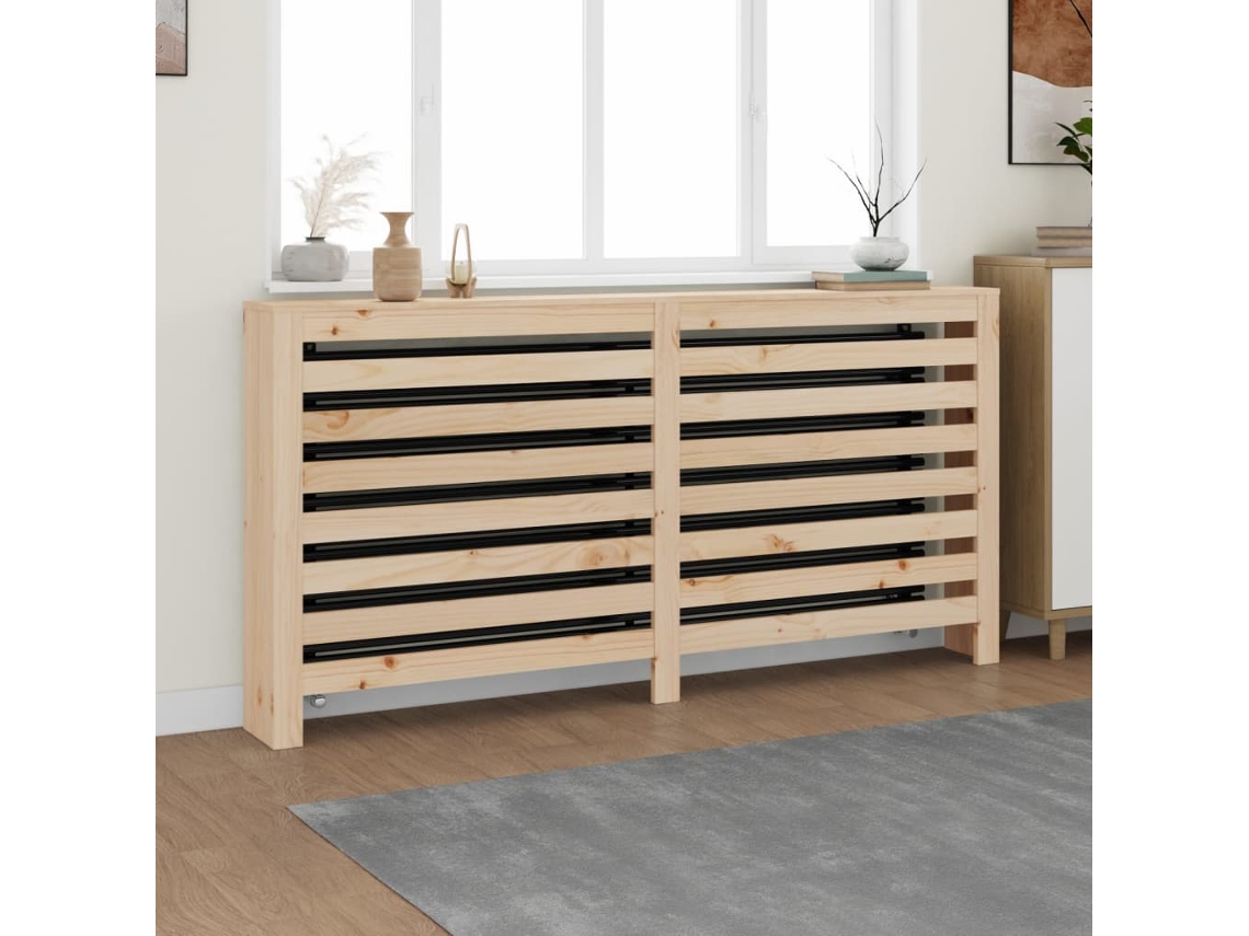 Vidaxl Cobertura De Radiador 169 X 19 X 84 Cm Pinho Maciço