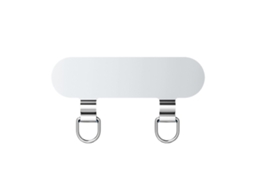 Suporte Portátil Para Celular Com Clipe E Corrente Metálica Para Fixação Segura, Ideal Para Uso Diário.