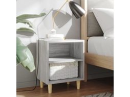 Vidaxl Mesas Cabeceira C/ Pernas Madeira 2pcs 40x30x50 Cm Sonoma Cinza