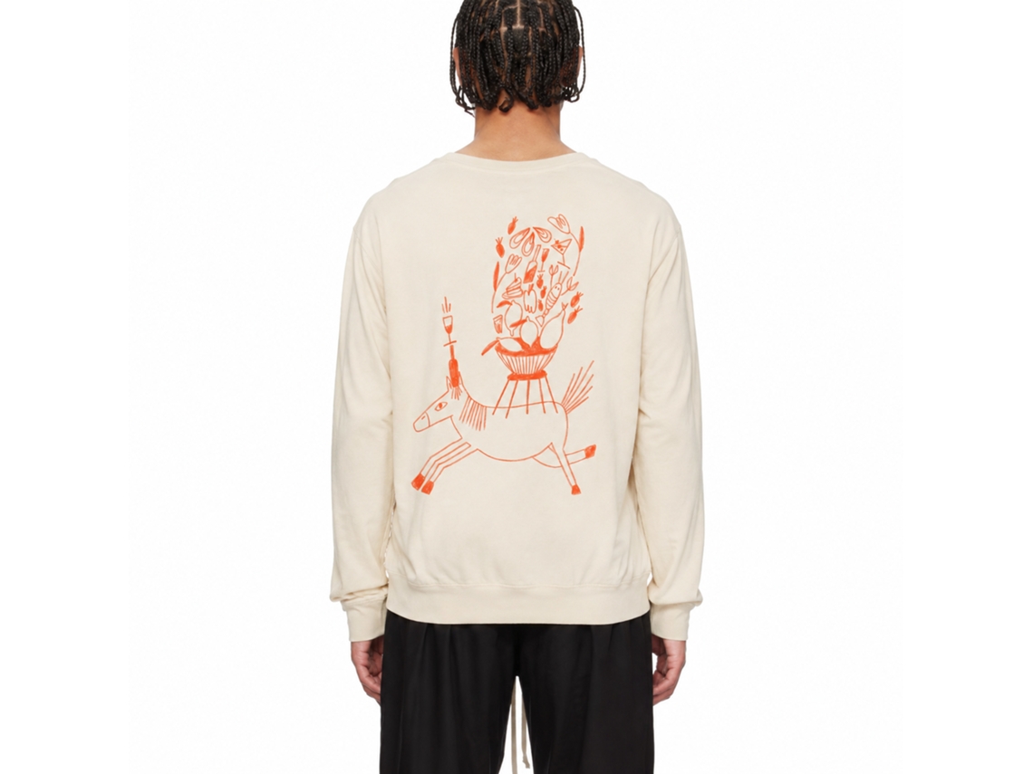 Rockinstone Party Horse Sweatshirtdouble-sided Print Unique Designer Style