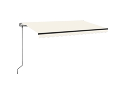 Retractable Awning, Retractable Awnings Vidaxl Creme Alumínio (450 X 350 Cm)