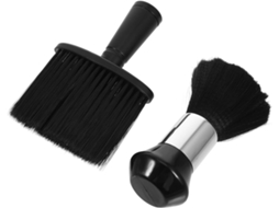 Conjunto De 2 Escovas Pretas Cerdas Macias Para Pescoço, Ideais Para Cabeleireiros E Barbeiros Escova De Limpeza