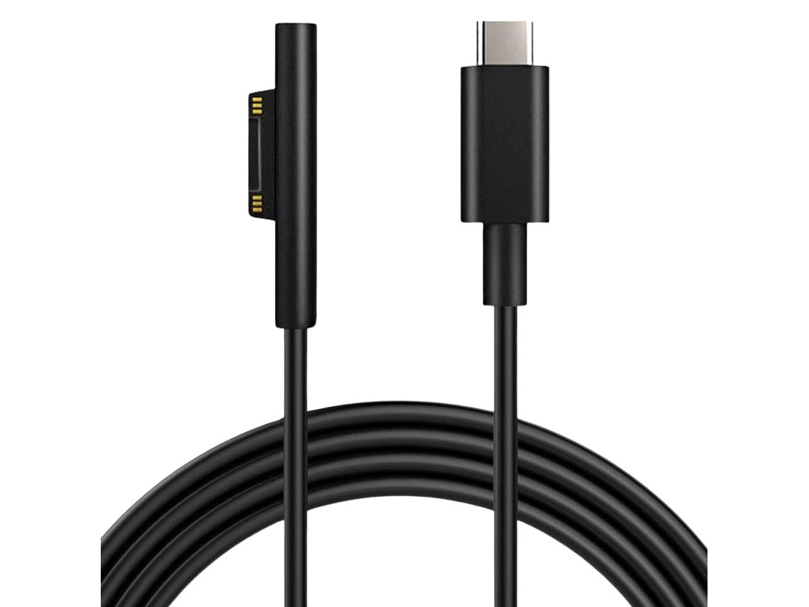 Cabo Carregador Usb-C Magnético 65W para Microsoft Surface Go 1 / 2 / 3 ANTIIMPACTO!