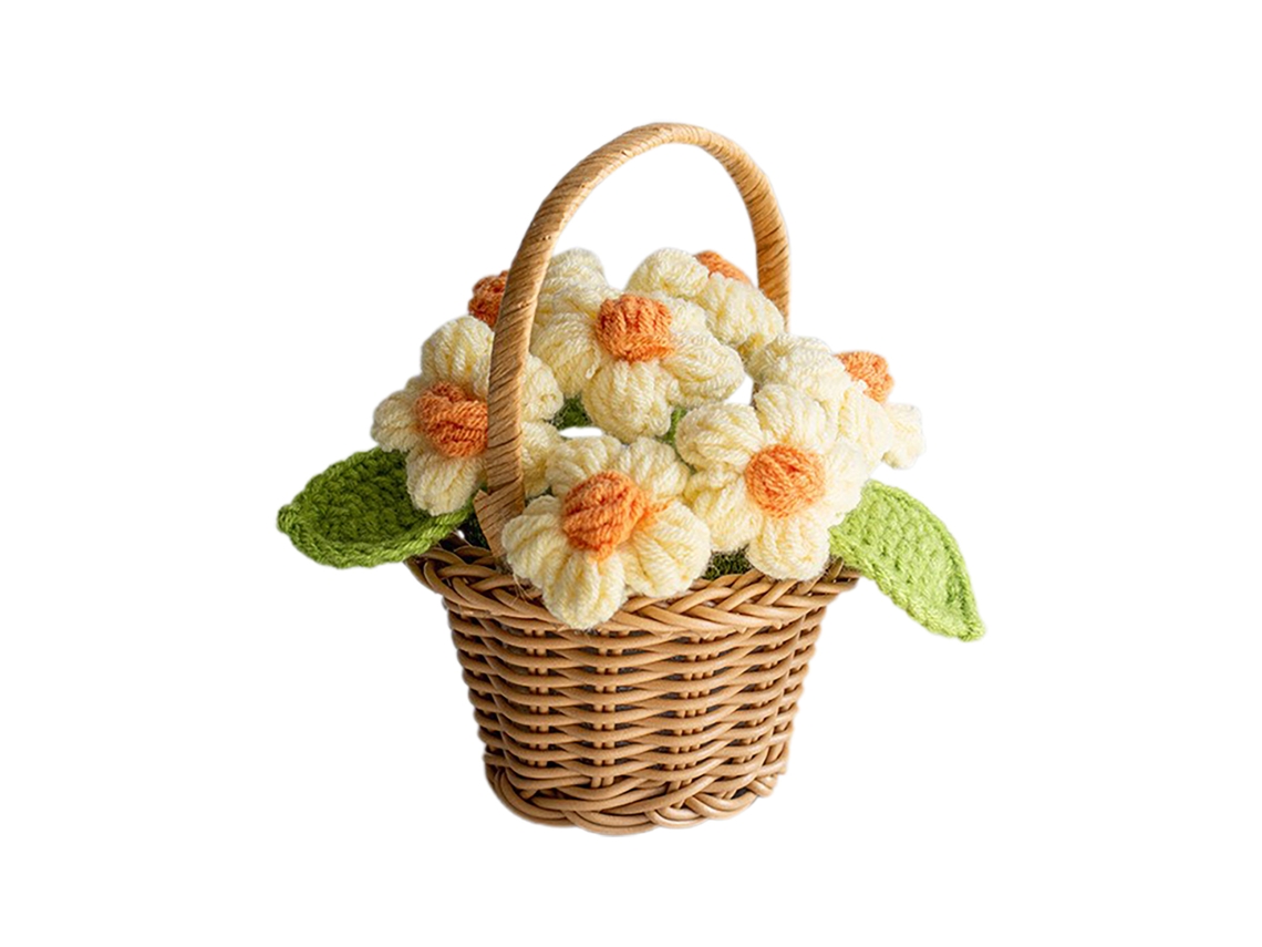 Vaso de Flores Pequeno com Cesto de Girassol LAXISCREED