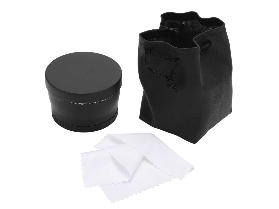 2026 lente Teleconvertidor 2x com Anel Adaptador 58mm para Câmera, Lente Telefoto de Amplificação 2x
