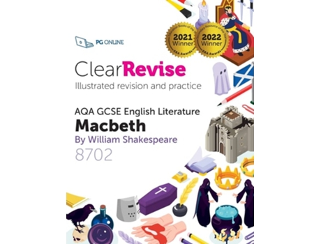 Livro ClearRevise AQA GCSE English Literature Shakespeare, Macbeth de Pg Online (Inglês)