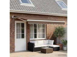 Vidaxl Toldo Retrátil Cinzento-acastanhado 600 × 300 Cm