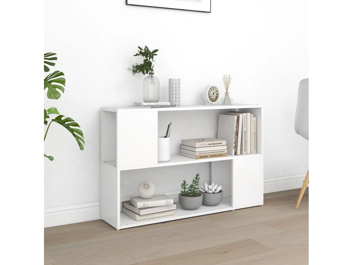 Vidaxl Estante 100x24x63 Cm Derivados De Madeira Branco