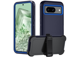 Capa Hexinyigjly Para Google Pixel8a Com Clip De Cinto | Proteção Total Anti-quedas Azul-escuro
