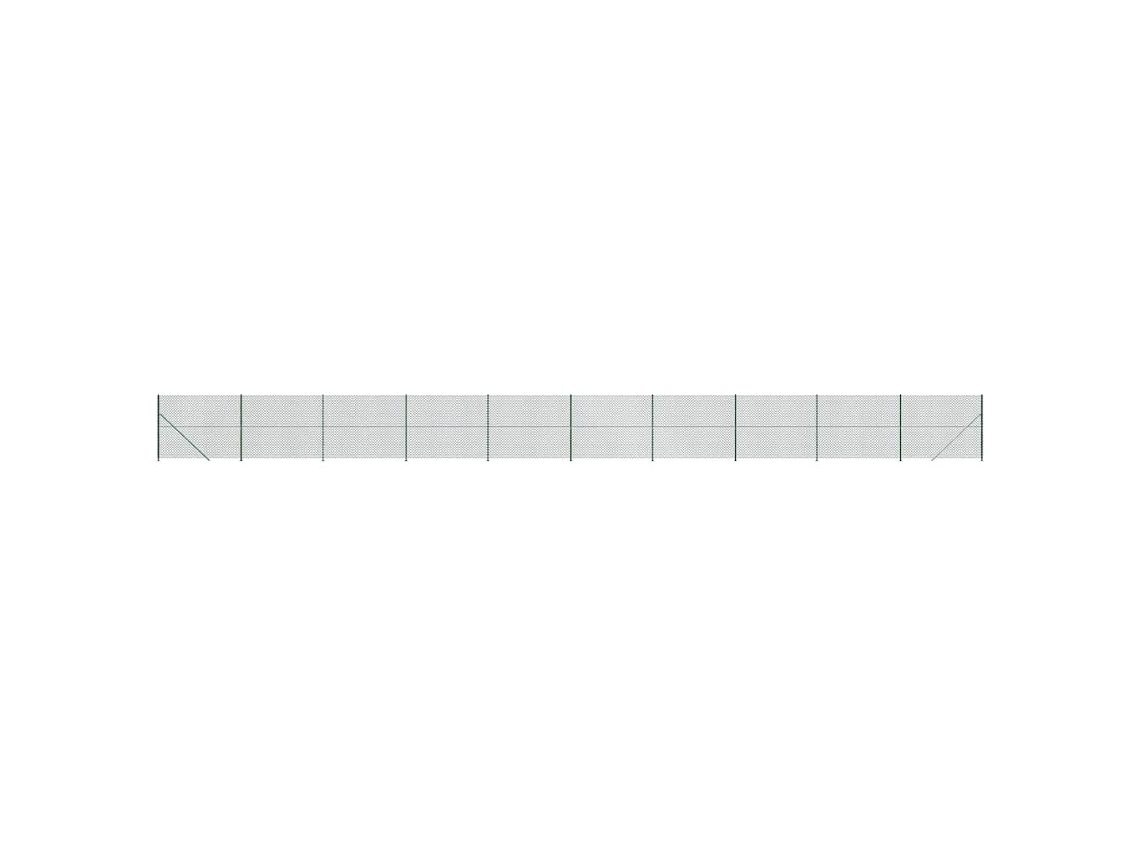 Chain Link Fence, Chain Link Fences Vidaxl Verde Aço (2.2 X 25 M)