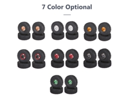 4 Peças De Rodas Com Controle Remoto E Roda De Metal Para Axial Scx10 Trx4 Rc4wd Carro Rc 1/10 1.9 Polegadas