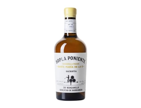 Vinho fortificado RODRÍGUEZ DE VERA Sopla Poniente Manzanilla Santa María de la O Saca Palomino Fino Garrafa Medium (0.5 L - 1 Unidade)