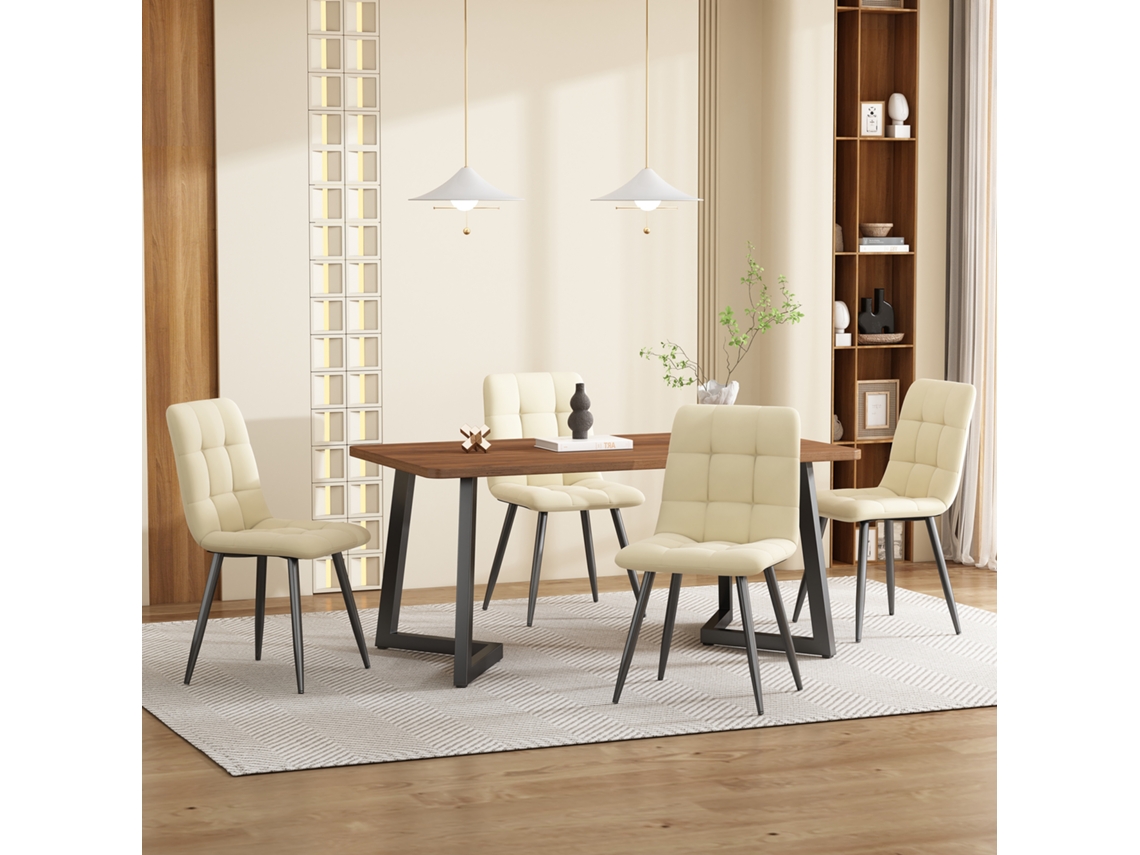 Mesa Retangular 117x68 Cm com Acabamento Amadeirado LAMAISON