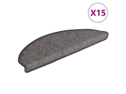 Tapetes de Escada 15 Peças 65x21x4 Cm Bege e Cinza Semicircular Grande MAISON EXCLUSIVE