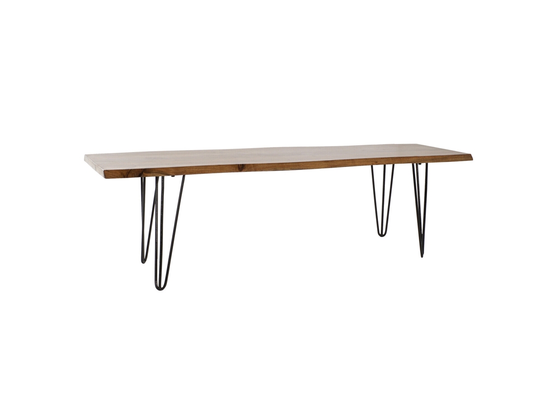Removedor de Sapatos de Metal Natural de Acácia (160x40x46cm) ALEXANDRA HOUSE LIVING