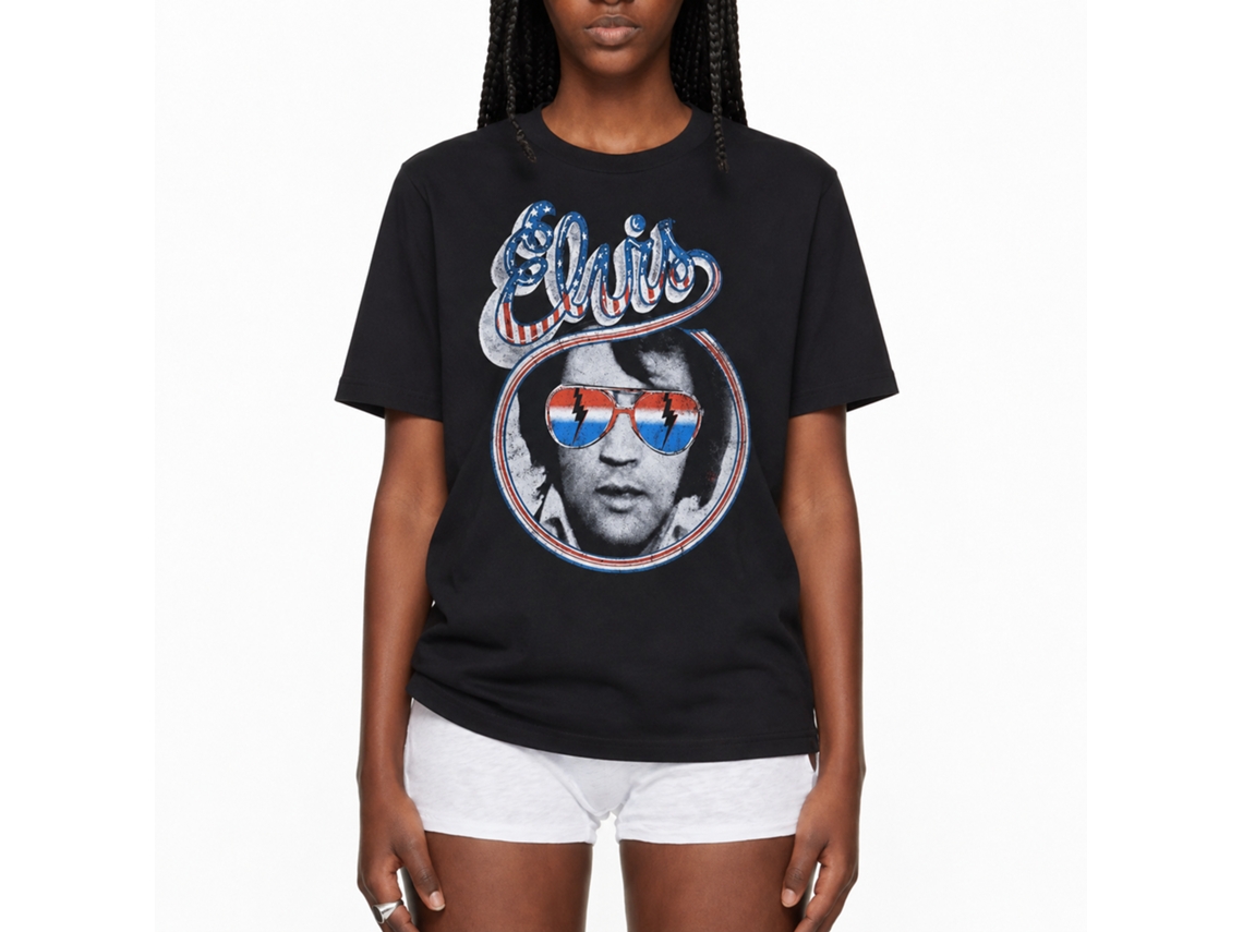 Elvis Presley Red White Blue Photo T-shirt Unisex Adults Size:xxxl
