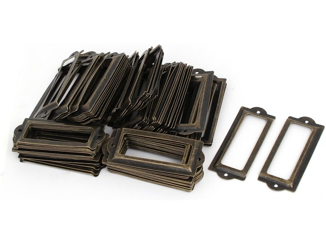 Parafusos decorativos CHABERLU para mesa de vidro, 19 mm x 7 mm, tom prateado