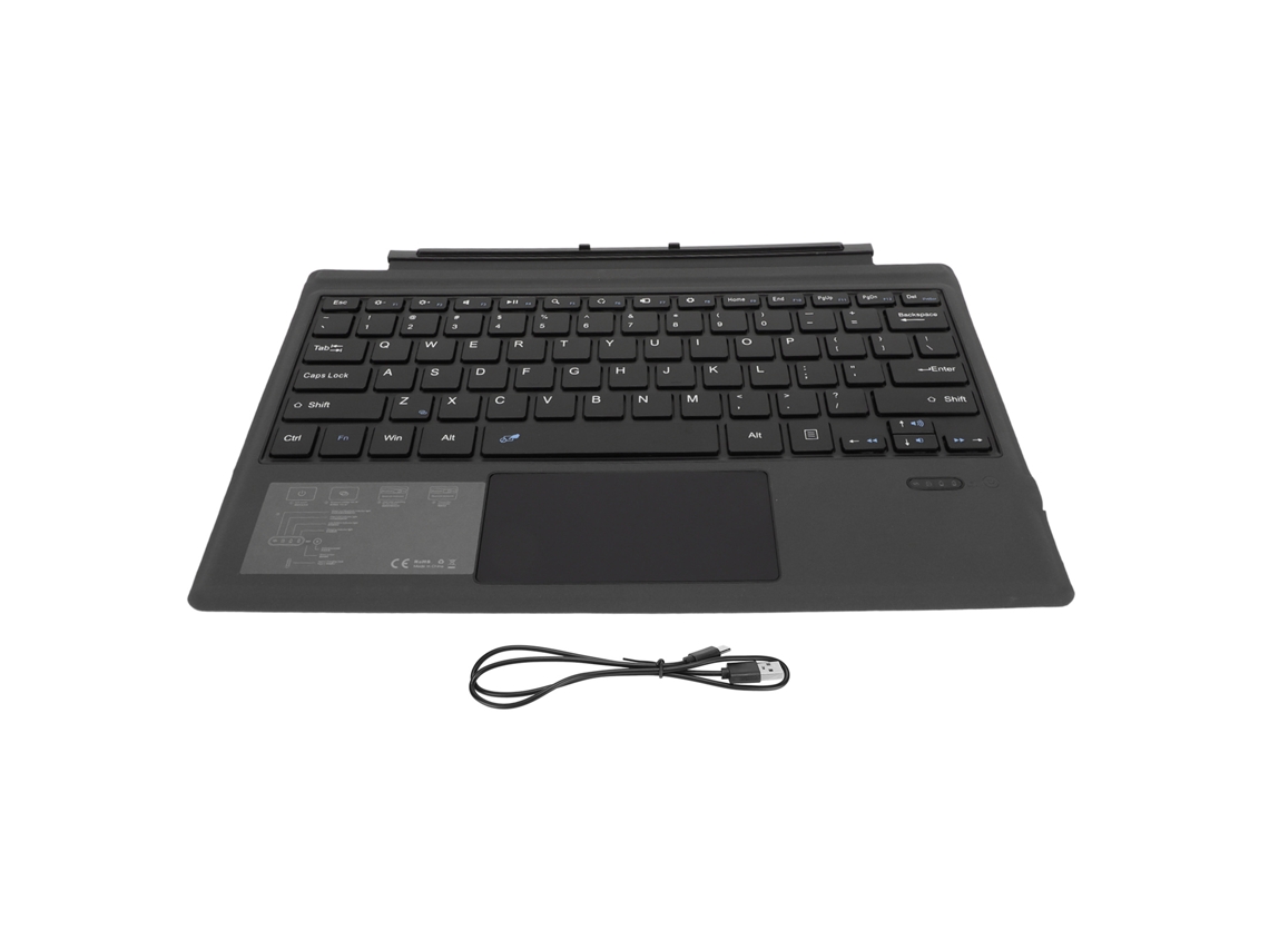 Aetheria teclado Bluetooth Sem Fio com Touchpad para Microsoft Pro 7+ 7 6 5 4 3, 33ft, Preto