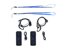 Rádio Walkie talkie LAXISCREED Fino com Fones Hotel Salão