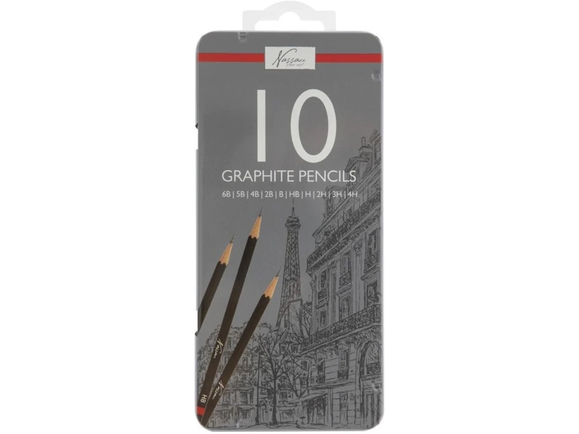 Caixa 10 Lápis Grafite Nassau