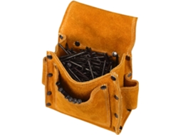 Bolsa de cintura para carpinteiro com grande capacidade, prática, portátil, ajustável, bolsa de ferramentas em couro.