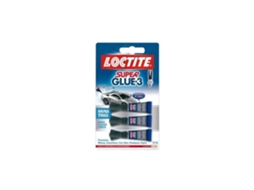 Cola Loctite Super Cola 3 Resistente À Água Pacote 3x1g Cianoacrilato