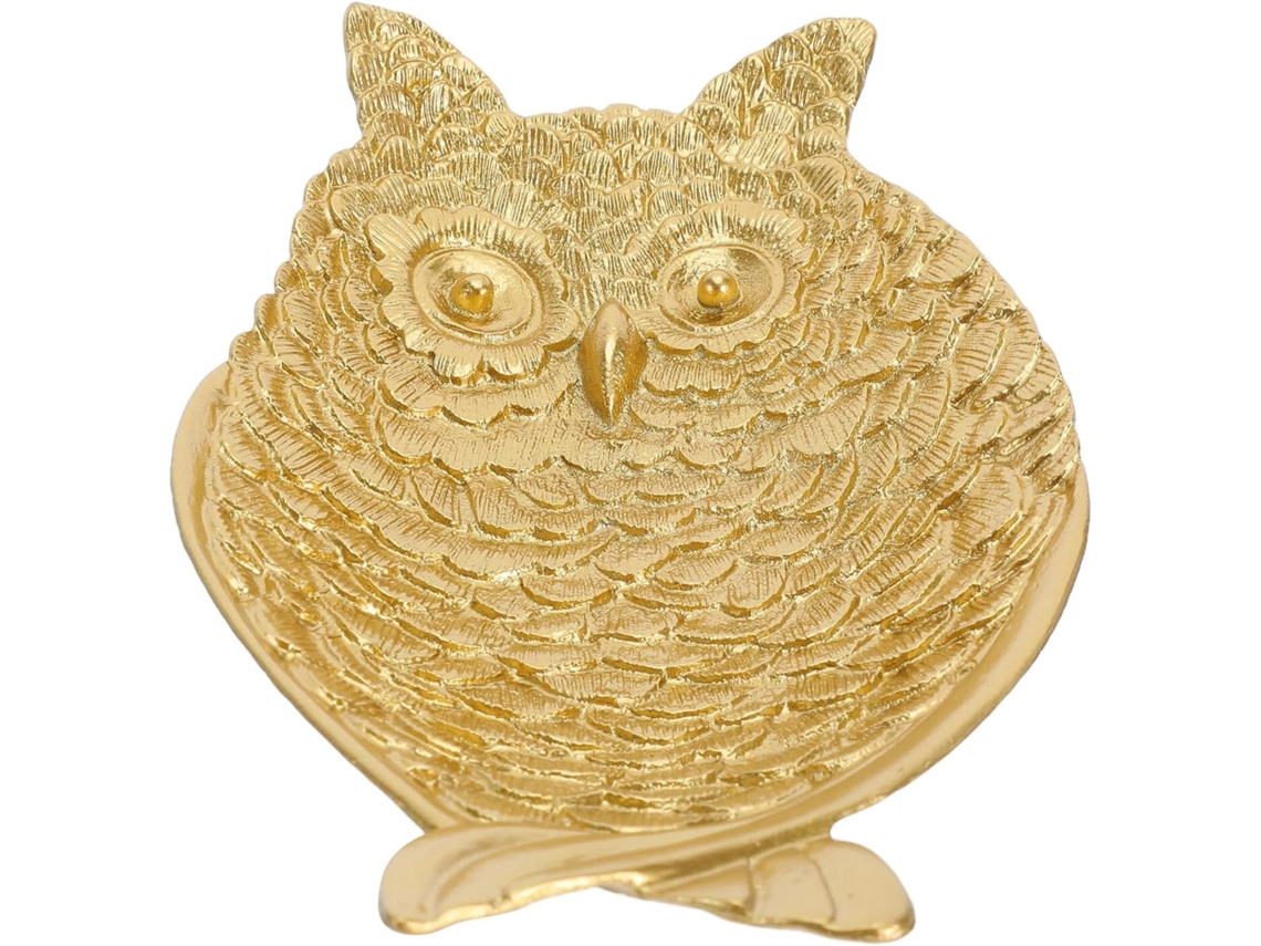 Bandeja Para Joias Em Formato De Coruja, Feita Em Liga De Zinco. Bandeja Decorativa Para Pequenos Objetos Com Tema Animal, Porta-anéis.