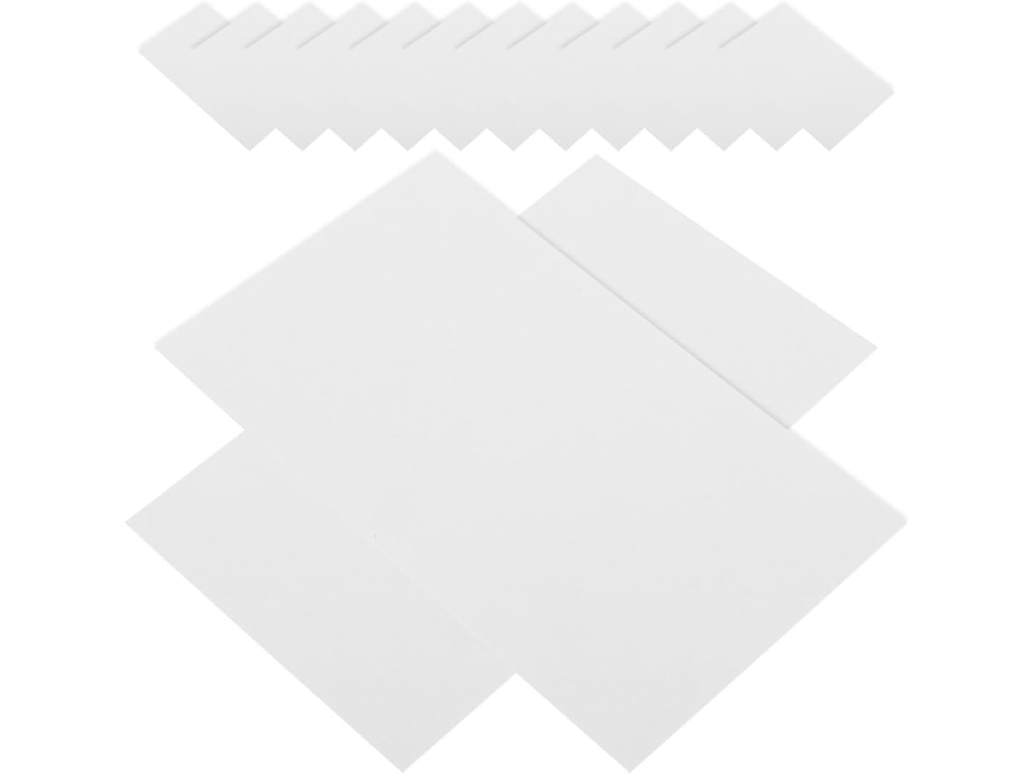 Cartes De Notes Vierges 100 Unidades Em Papel Branco, Rentrée Scolaire