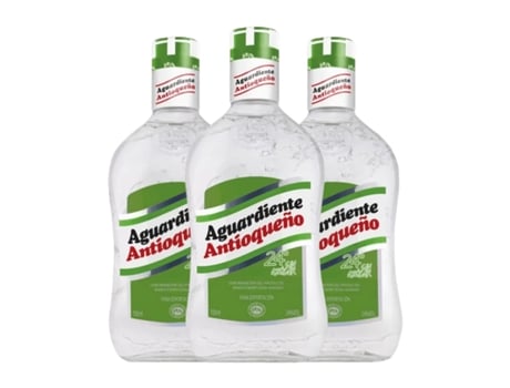 Aguardente Orujo AGUARDIENTE ANTIOQUEÑO Sin azúcar (1 L - 3 Unidades)