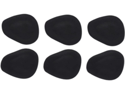 Almofadas Metatarsais Antiderrapantes, 3-pares, Gel Preto